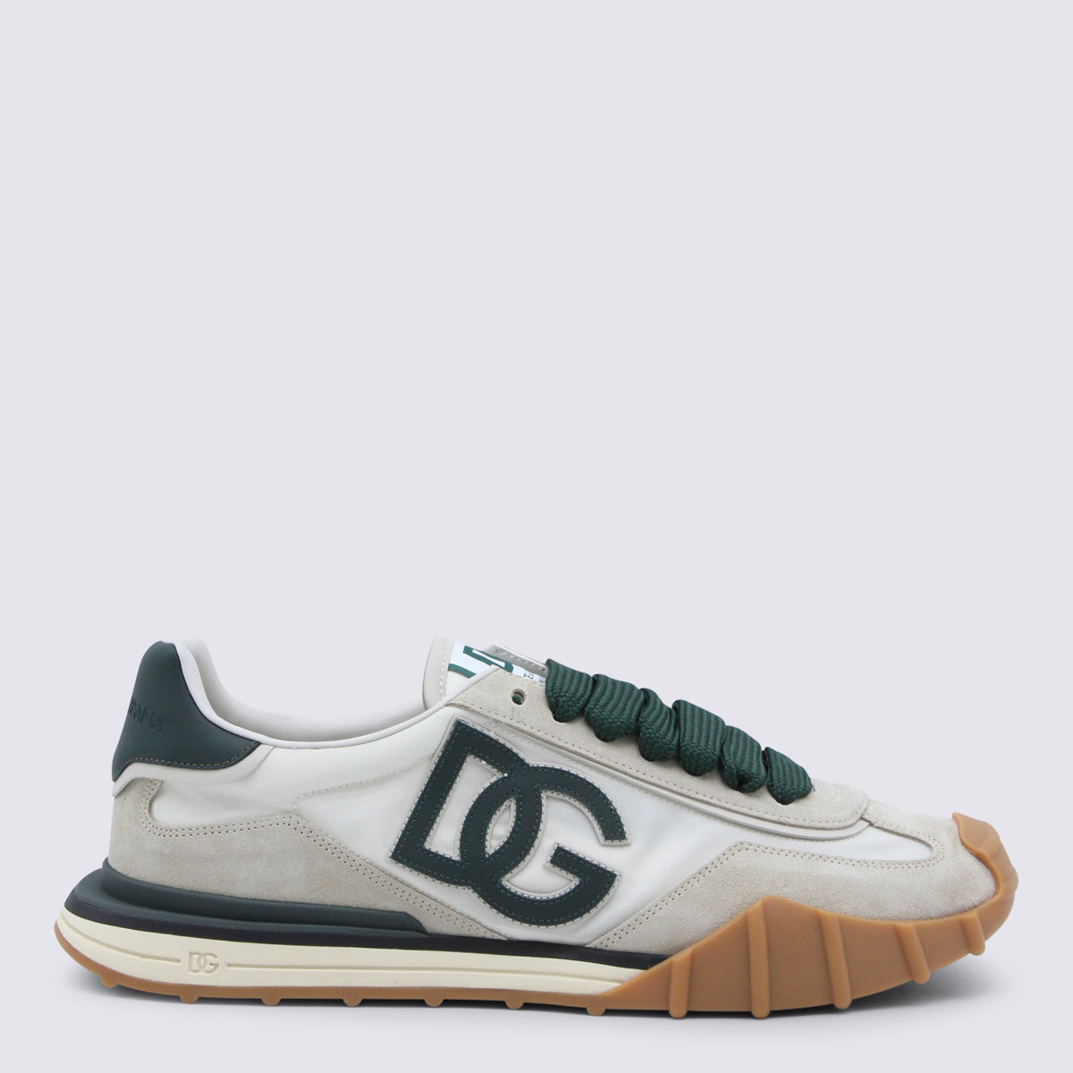 Dolce & Gabbana Sneakers Avorio/bottiglia _cover Tex/le Sole El