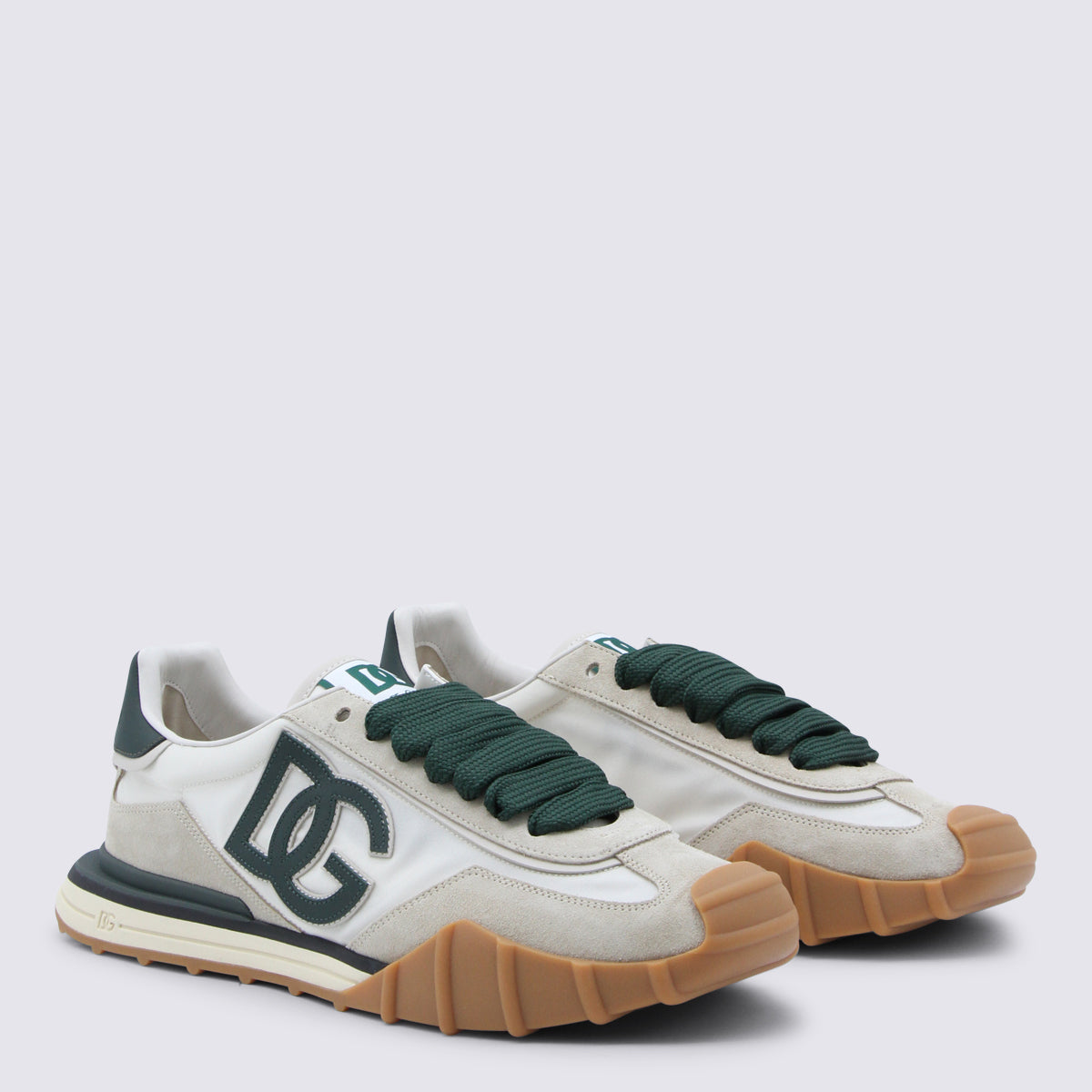 Dolce & Gabbana Sneakers Avorio/bottiglia _cover Tex/le Sole El