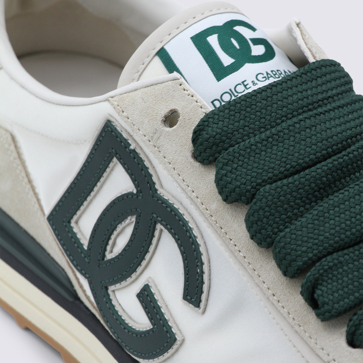 Dolce & Gabbana Sneakers Avorio/bottiglia _cover Tex/le Sole El