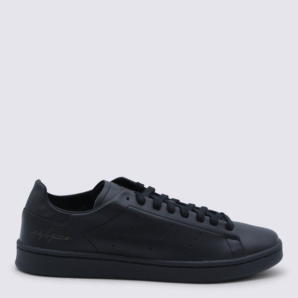 Y-3 Upper: 100% Leather; Sole: 100% Rubber sneaker in black