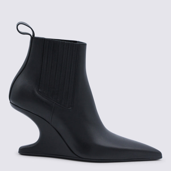 Rick Owens Leather boot in black