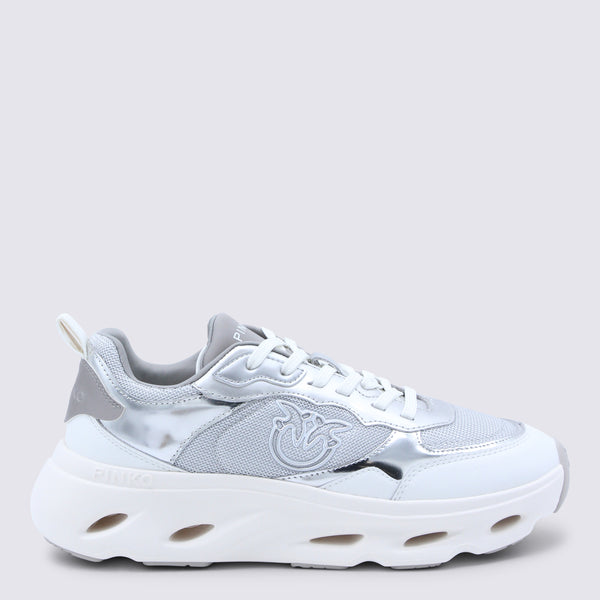 Pinko Mesh sneaker in silver