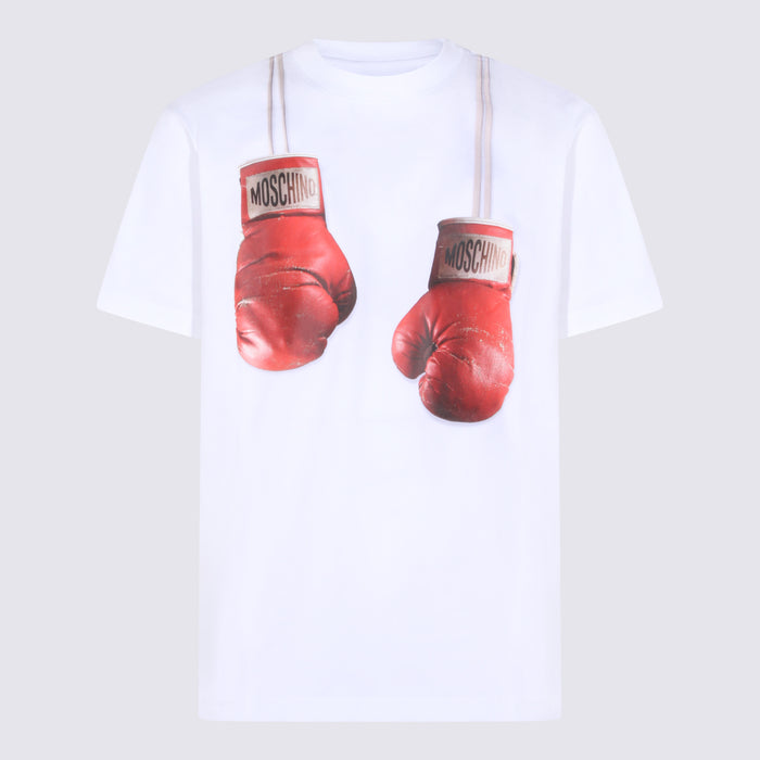 Moschino T-shirts and Polos White _100 % Co