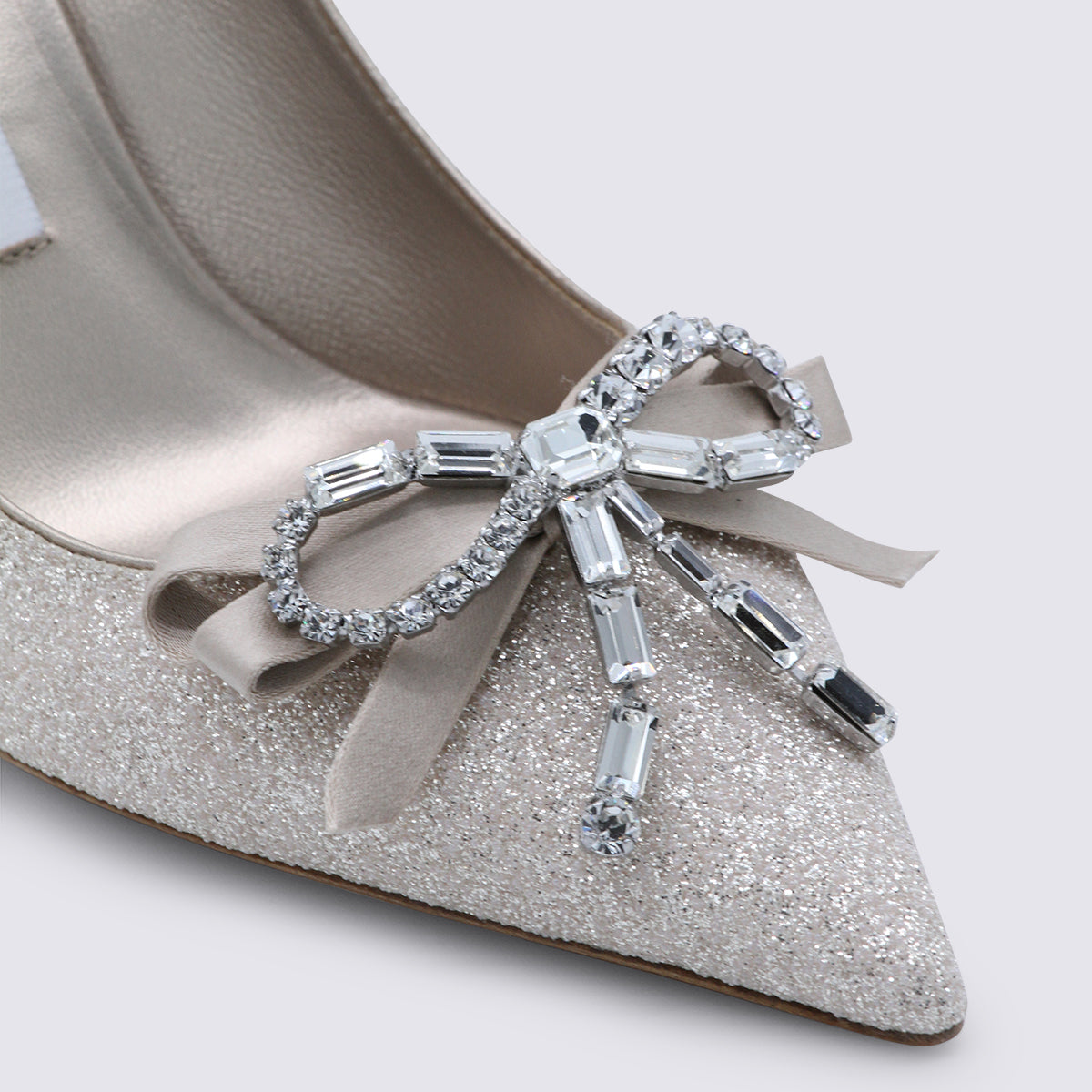 Jimmy Choo With Heel Light Soft Gold/crystal _textile