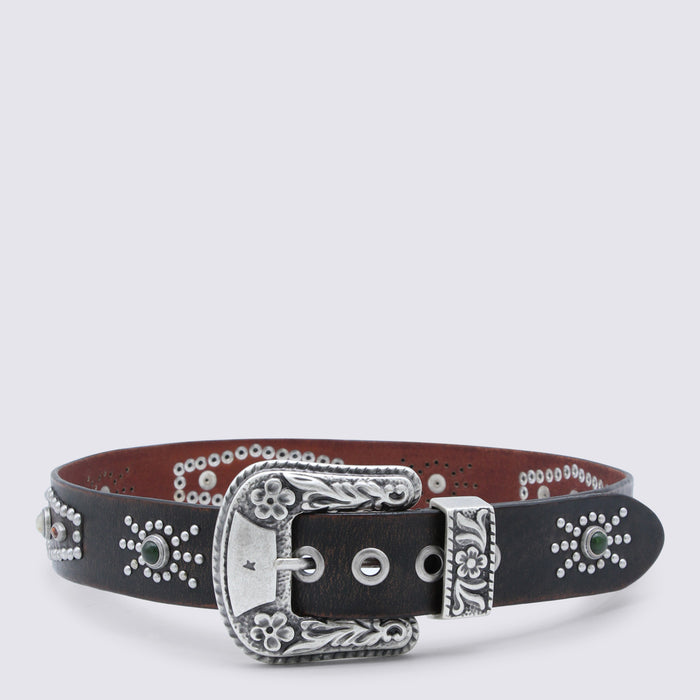 Golden Goose Belts Leather Brown _le