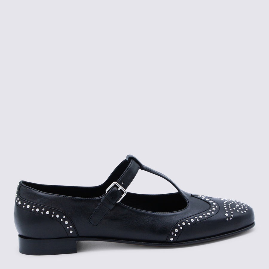 Church'S Leather flat in black