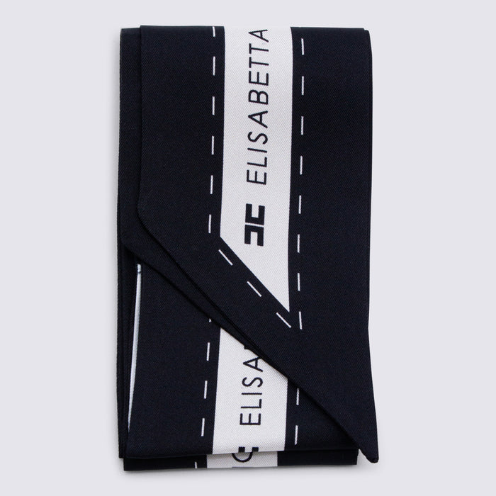 Elisabetta Franchi Scarfs Nero/burro