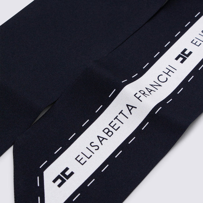 Elisabetta Franchi Scarfs Nero/burro