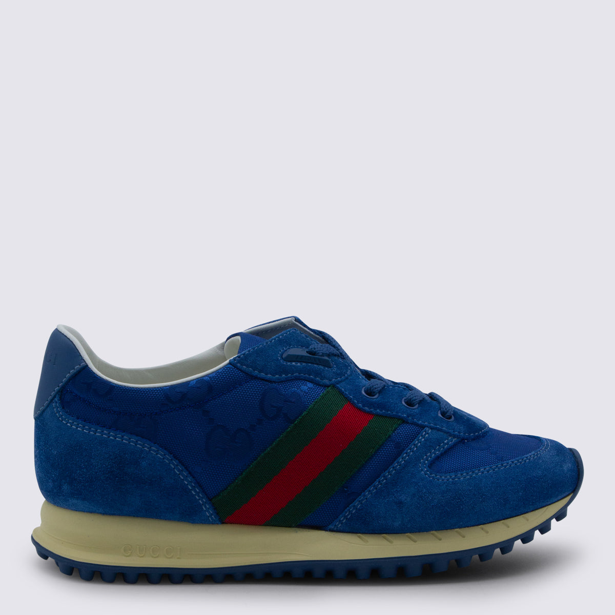 Gucci Sneakers Blue Calf Skin