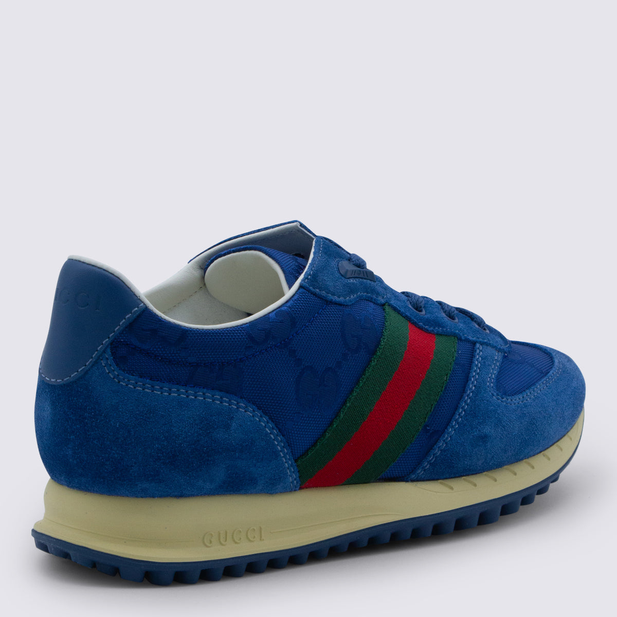 Gucci Sneakers Blue Calf Skin