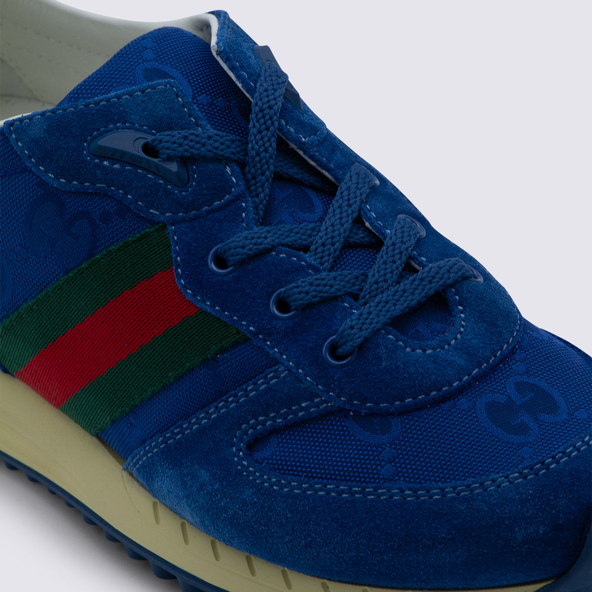 Gucci Sneakers Blue Calf Skin