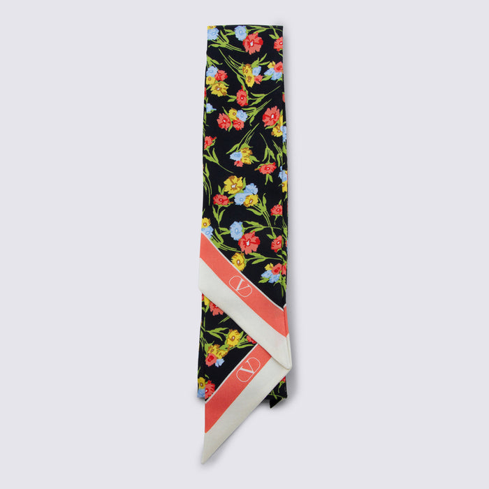Valentino Garavani Scarfs Nero/multicolor/corallo/burro _se