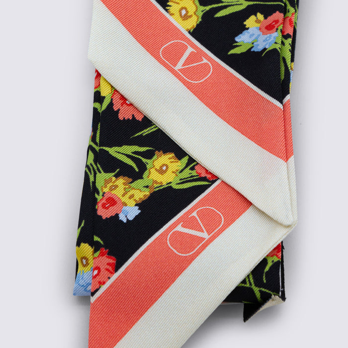 Valentino Garavani Scarfs Nero/multicolor/corallo/burro _se