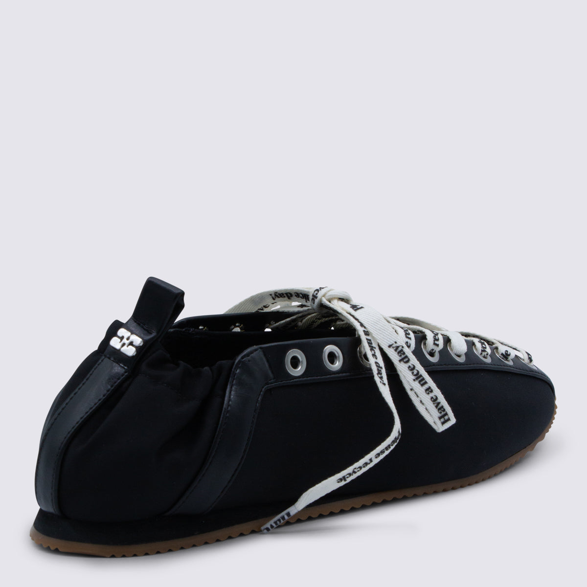 GANNI Flat shoes Black Pa Pu