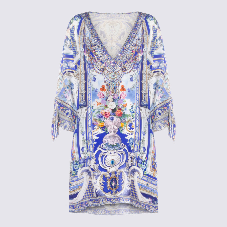 Camilla 82% polyamide tunic in blue