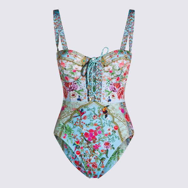Camilla 82% Polyamide swimsuit in blue