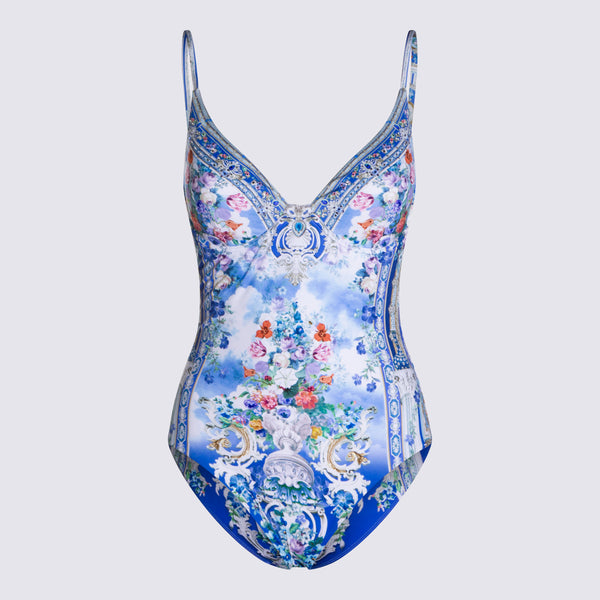 Camilla 82% Nylon swimsuit in blue
