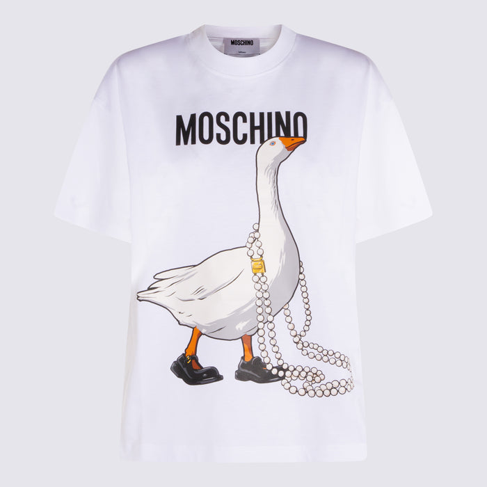 Moschino T-shirts and Polos White _co