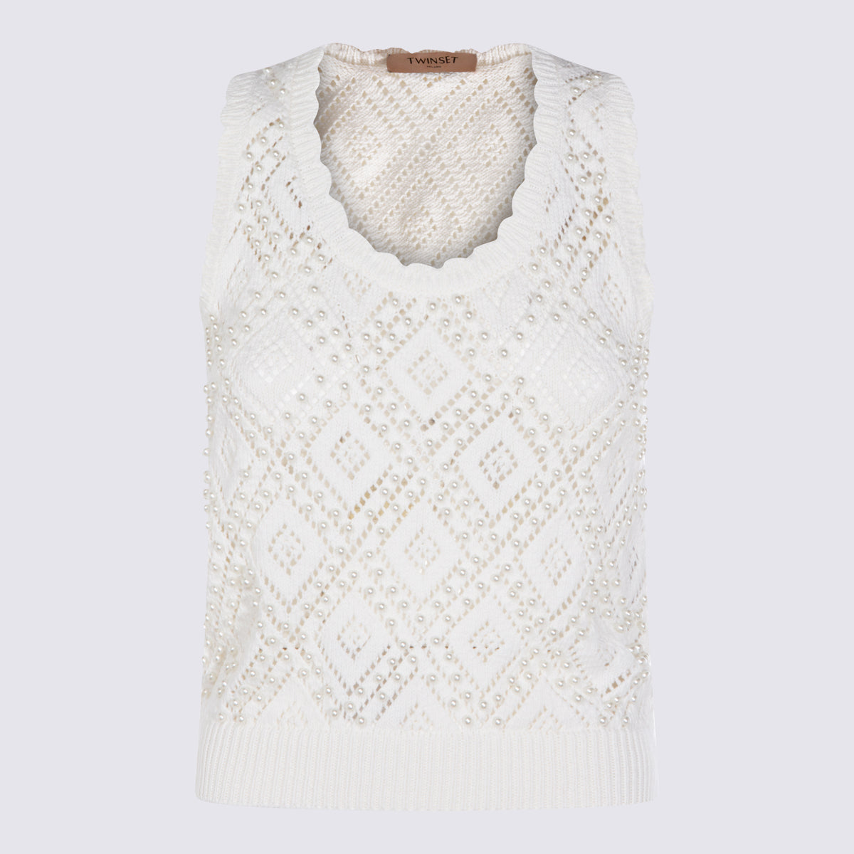 Twin-set Top Madre Perla