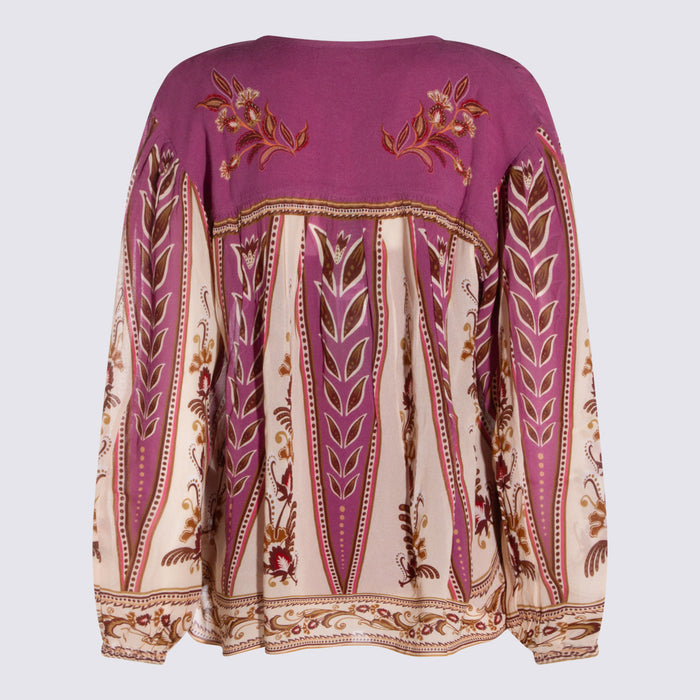 Farm Rio Top Delicate Ainika Sand _ Viscose