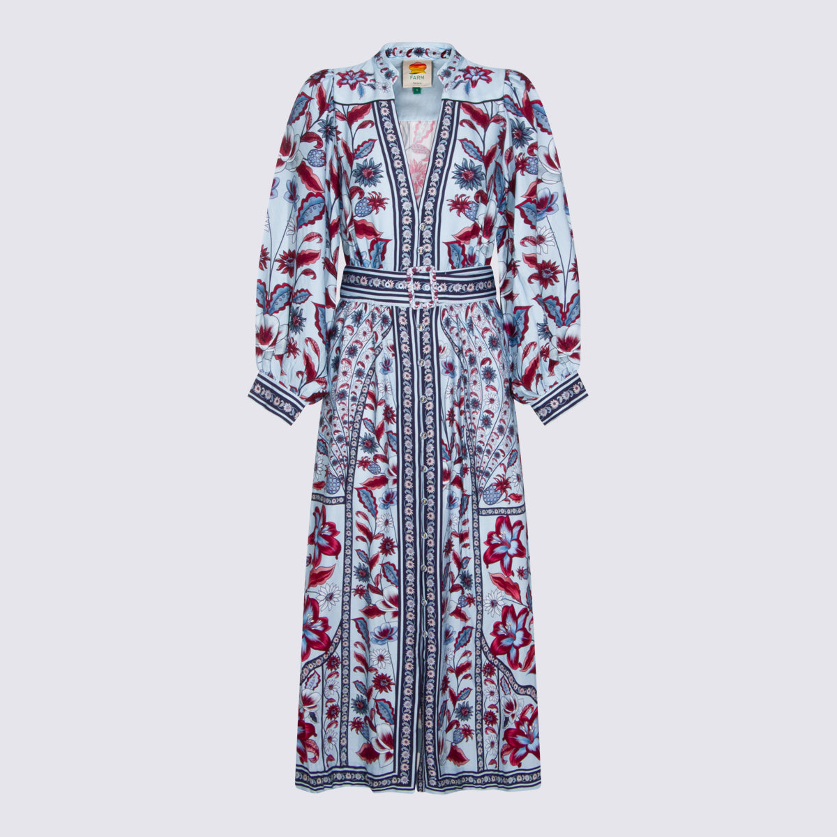 FARM RIO Dresses Marcelle Soft Blue _ Rayon