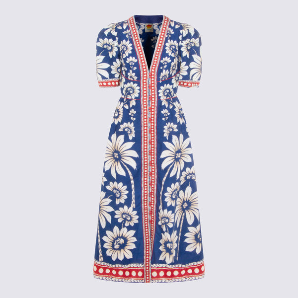 Farm Rio 100% Cotton dress in navy