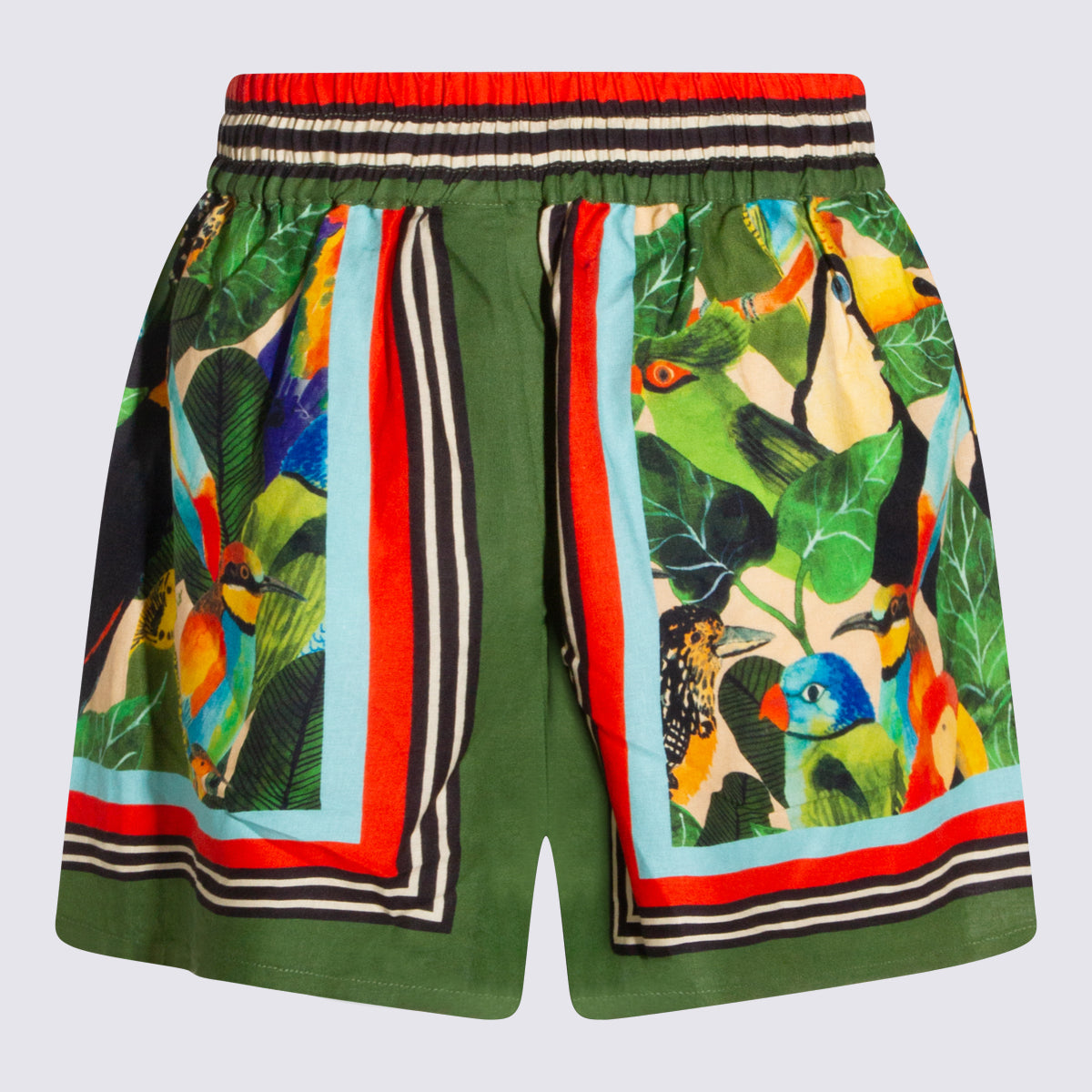 FARM RIO Shorts Bird Leaves Sand _ 55 Li 45 Viscose
