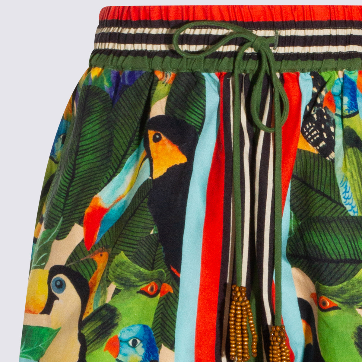 FARM RIO Shorts Bird Leaves Sand _ 55 Li 45 Viscose