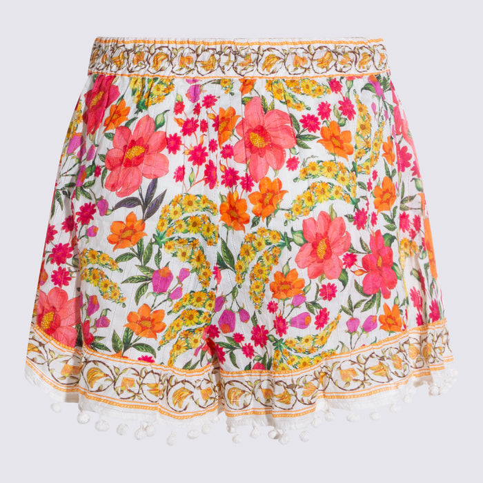 Farm Rio Shorts Banana Flowers Off-white