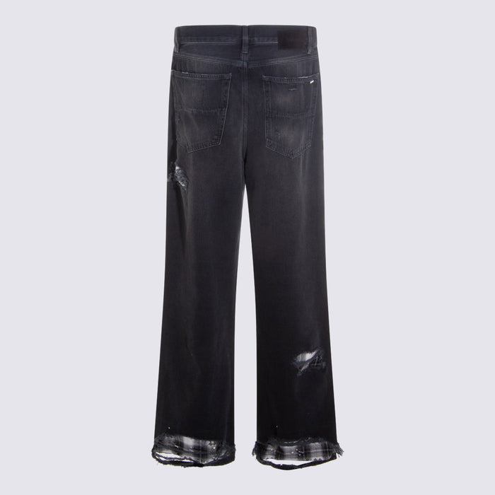 Amiri Jeans Steel Black _100 % Co