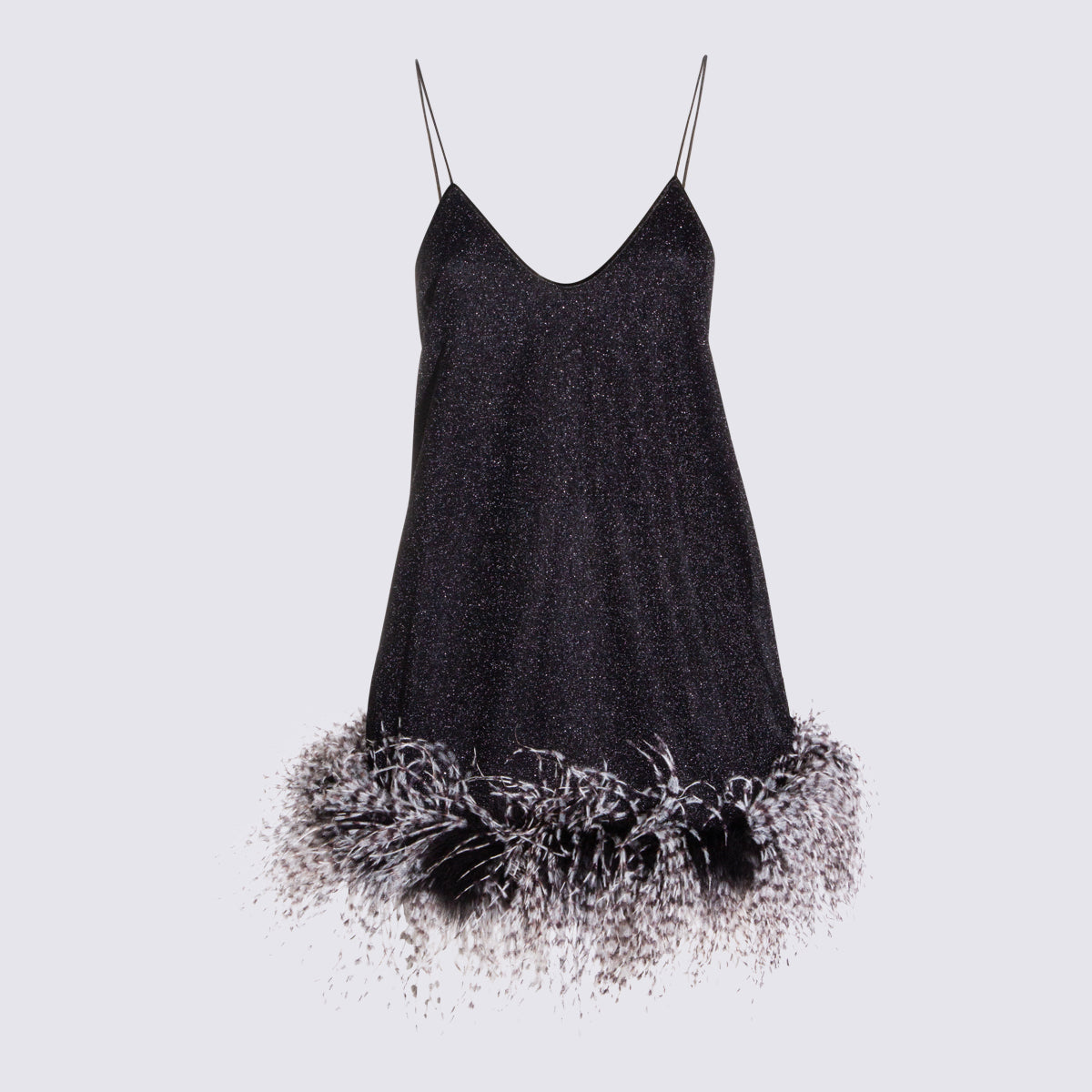 OSEREE Dresses Black Pa Metallic