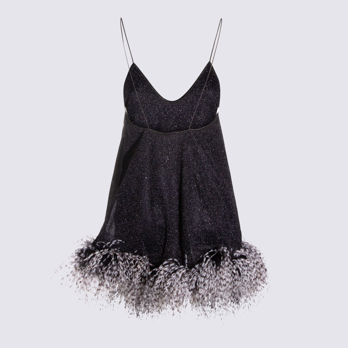 OSEREE Dresses Black Pa Metallic