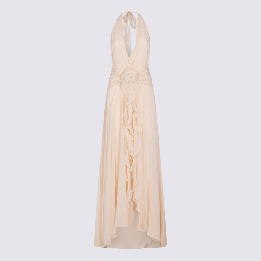 Blumarine 100% Viscose dress in beige