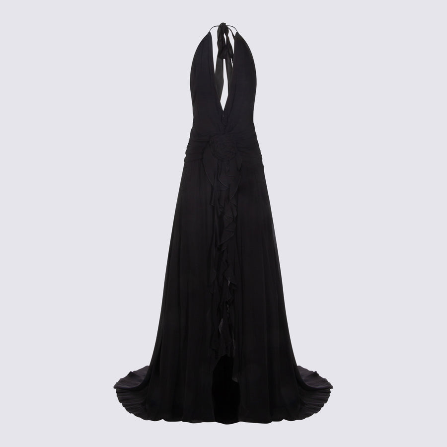 Blumarine 100% Viscose dress in black