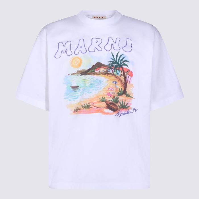 Marni T-shirts and Polos White