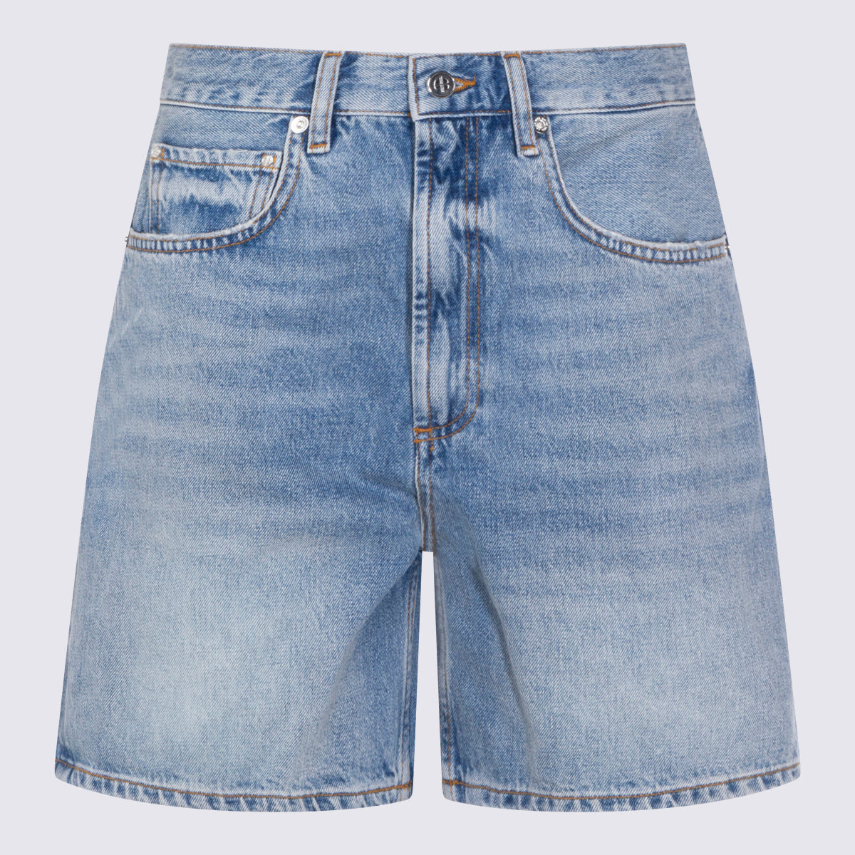 ANINE BING Shorts Washed Blue _ Pl Co