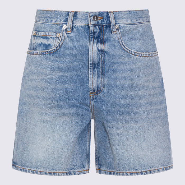 ANINE BING Shorts Washed Blue _ Pl Co