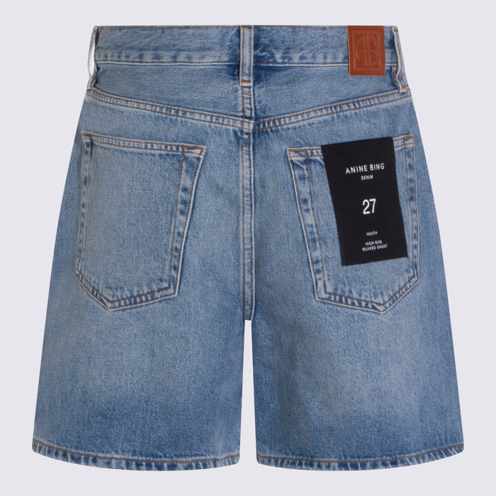 ANINE BING Shorts Washed Blue _ Pl Co