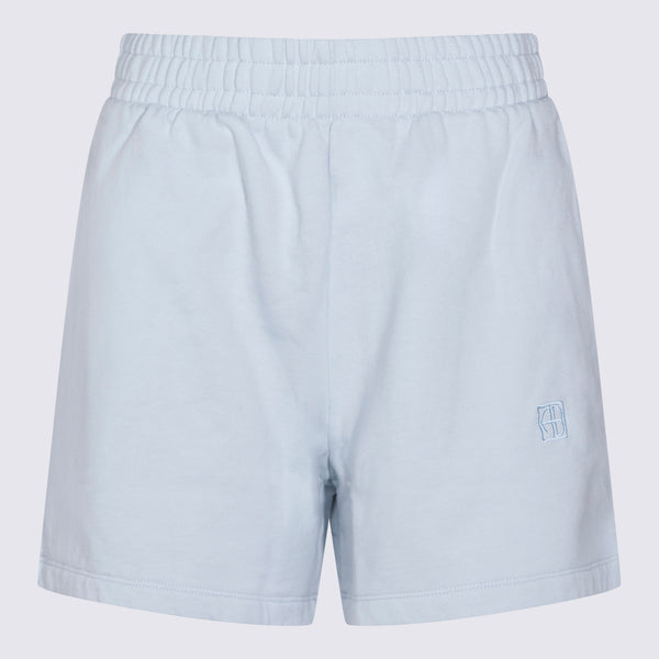 Anine Bing 100% Cotton shorts in light blue