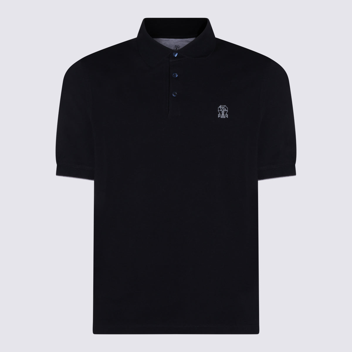 Brunello Cucinelli T-shirts and Polos Blue _100 % Co