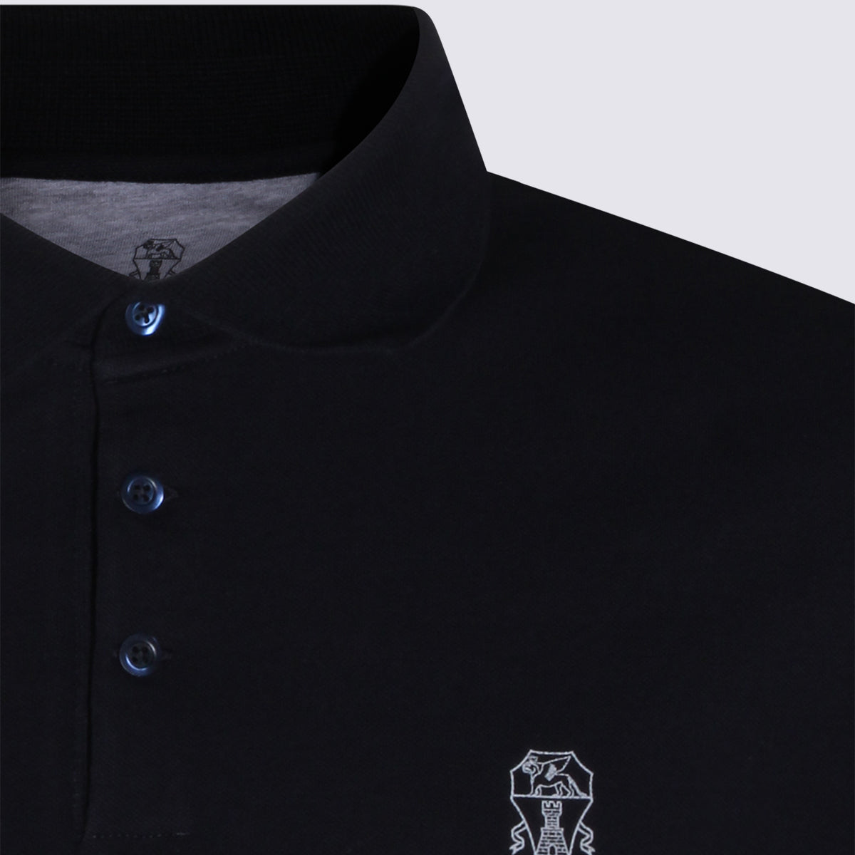 Brunello Cucinelli T-shirts and Polos Blue _100 % Co