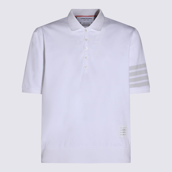 Thom Browne T-Shirts And Polos White _100 % Co