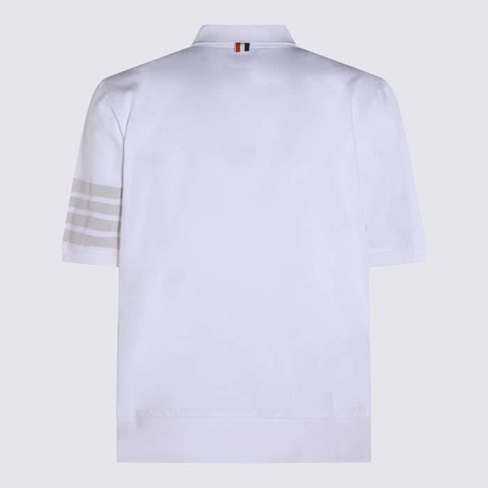 Thom Browne T-Shirts And Polos White _100 % Co