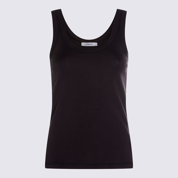 Lemaire 100% Cotton tank top in black