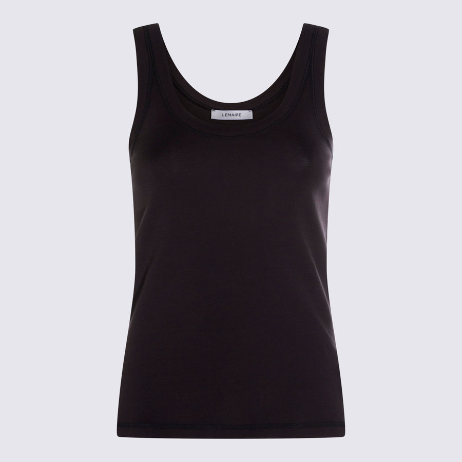 Lemaire 100% Cotton tank top in black