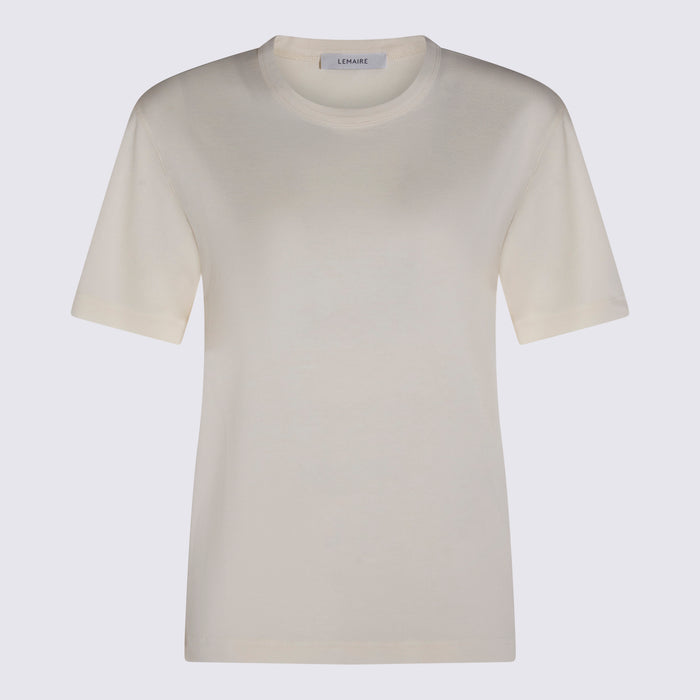 LEMAIRE T-shirts and Polos Light Cream _100 % Co