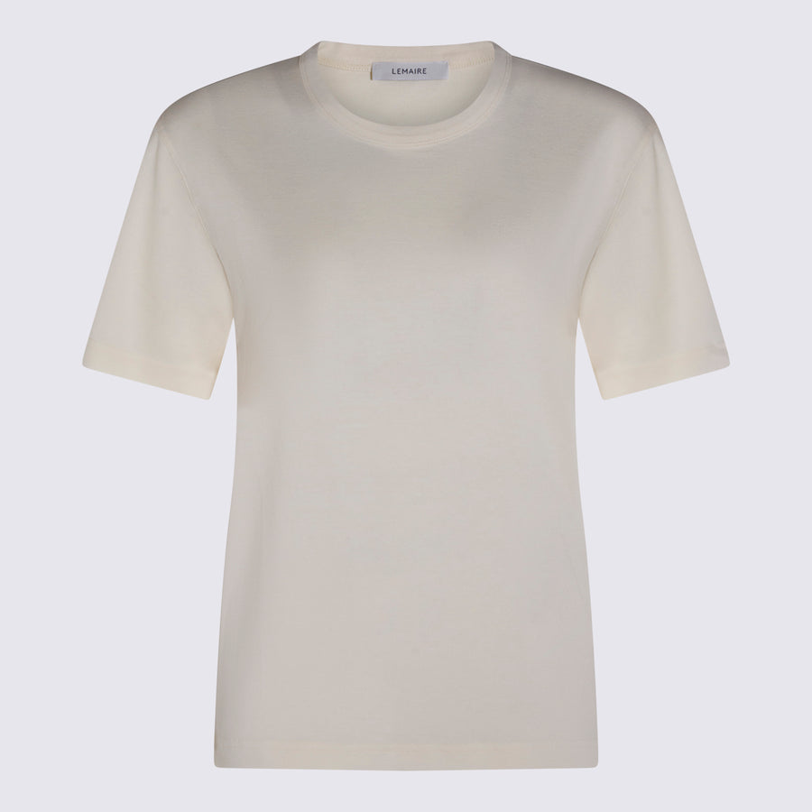 Lemaire 100% Cotton t-shirt in beige