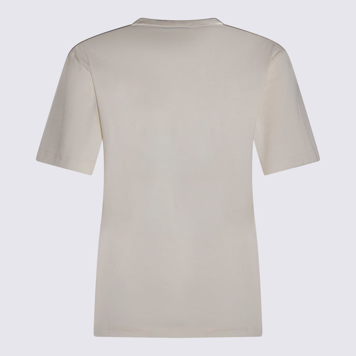 LEMAIRE T-shirts and Polos Light Cream _100 % Co