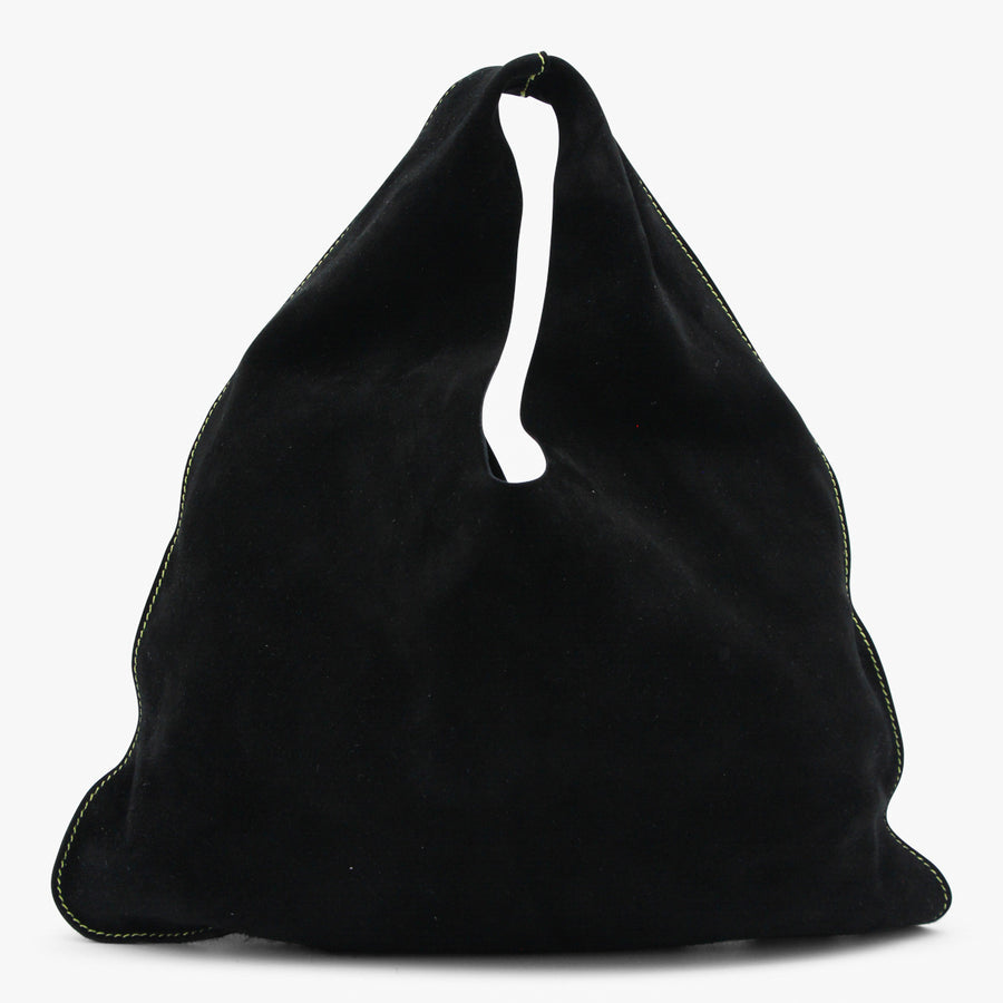 The Row 100% Leather hobo bag in black