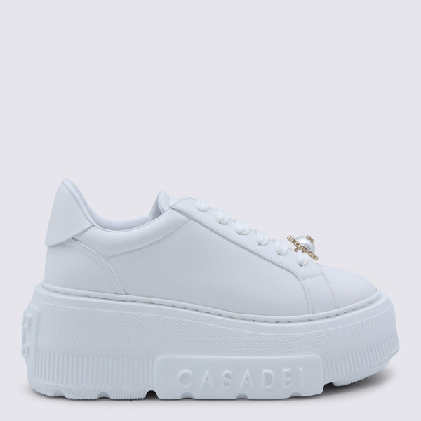 Casadei Leather sneaker in white